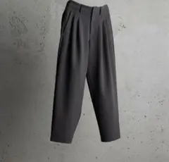WYM ATTACHMENT テーパードパンツ チャコールグレー