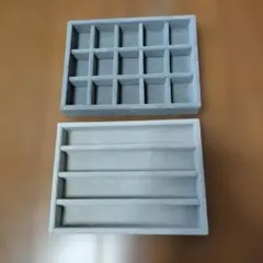 アクセサリー仕切り付きトレー　2個セット