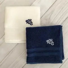 ロンハーマン☆RHC☆タオルハンカチ【Navy&White】2枚セットのサムネイル
