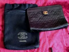 CHANEL シャネル ヴィンテージ　マトラッセ 　ココマーク クラッチバッグ