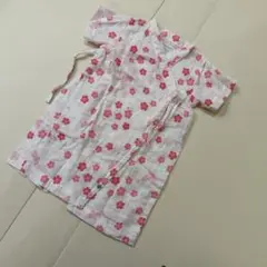 ミキハウス　ロンパース　甚平オール　綿100% 60-70cm