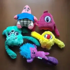 カラフル モンスター ぬいぐるみ 5体セット エミレーツ カタール航空