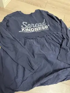 Samansa Mos2 ネイビー 長袖Tシャツ