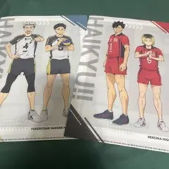 ハイキュー くら寿司 クリアファイル 梟谷 音駒