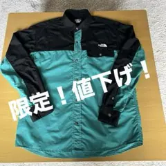 『美品』ノースフェイス　ヌプシシャツ　ファンファーレグリーン　NR11961