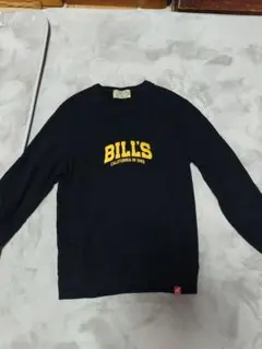 美品　ビルバン　ロゴ ミニ 裏起毛スウェット　サイズ M　ブラック