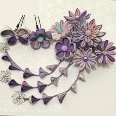 つまみ細工❤️髪飾り、コサージュ