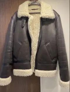 ZARA ダブルフェイス ムートンジャケット - メルカリ