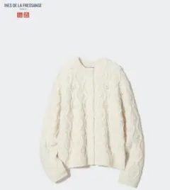 UNIQLO イネス　ポインテール　クルーネックカーディガンM