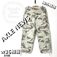アクセルニュースフィールドカーゴパンツA185△ワイドw36アメリカ古着