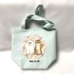 PAUL & JOE 고양이 무늬 토트 백