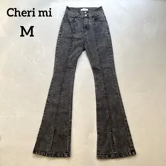 極美品✨Cheri mi シェリミー 美脚ストレッチフレアパンツ スリット M