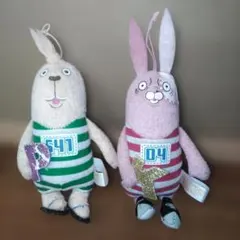 ウサビッチのぬいぐるみ　マスコット プーチン約12cmとキレネンコ約15cm