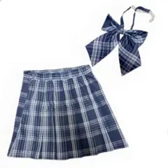 WEGOなんちゃって制服 プリーツスカートとリボンセット