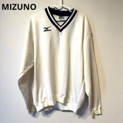 Mizuno Vネック長袖　Oサイズ ミズノ 長袖 トレーナー ウェア　厚手生地