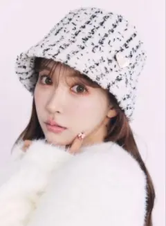 ミストレアス　ツイード　バケットハット　ホワイト