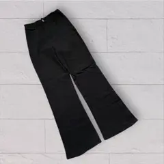 美品 GRL ハイウエスト セミフレアデニムパンツ xs 黒 ブラック