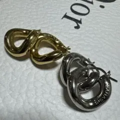 JEANASIS ツイストフープピアス　ステンレス