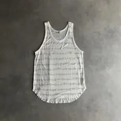 00s archive y2k chain print tank top tee