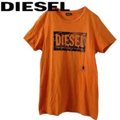 DIESEL スパイダー ロゴ Tシャツ オレンジ M y2k 平成 ディーゼルのサムネイル