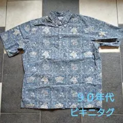 ケオニオブハワイ 魚柄アロハシャツ サンサーフ さかなクン SS36211 M