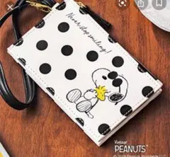 スヌーピー　パスケース付　カードケース　steady付録 PEANUTS