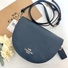 新品　正規品☆COACH コーチ　ショルダーバッグ グリーン レザー