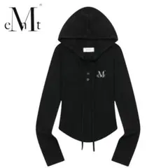新品未使用✨MUCENT ルーエン シグネチャースリムフードティー 黒
