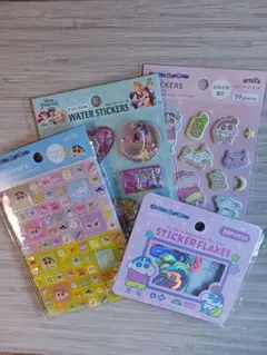 クレヨンしんちゃん&ディズニープリンセスシールまとめ売り☆新品未開封