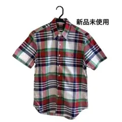 【新品未使用】ポロラルフローレン 半袖シャツ マドラスチェック SPサイズ 綿のサムネイル