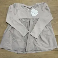 petit main 長袖カットソー 130 ベージュ