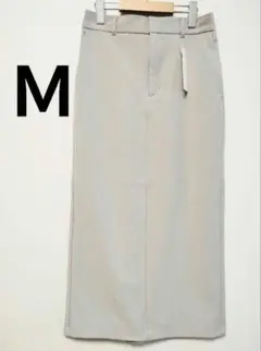 新品 GU ナローロングスカート Z ロングスカート ベージュ Ｍ ジーユー