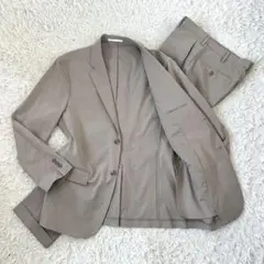 UNIQLO セットアップスーツ グレージュ テーラードジャケット スラックス