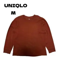UNIQLO ユニクロ ソフトタッチクルーネックT ブラウン M 古着