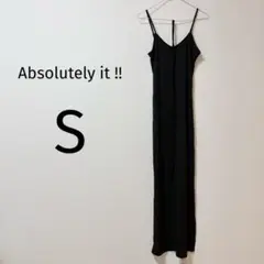 11 Absolutely it!! ノースリーブロングワンピース S ブラック