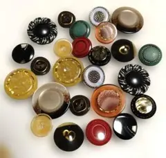 410）アソートレトロボタン　25個セット
