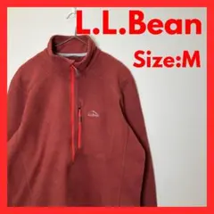 【美品】古着　エルエルビーン　ハーフジップ　フリースシャツ　メンズ　M