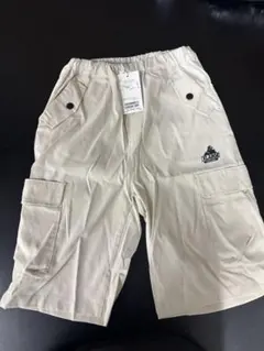 XLARGE ベージュ カーゴハーフパンツ新品130センチ
