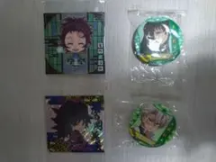 鬼滅の刃 キャラクター バッジ シール 4個