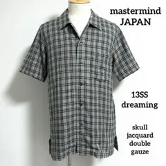 mastermind JAPAN スカルジャガードダブルガーゼ半袖シャツのサムネイル