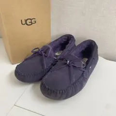 UGG Dakota アグ⭐️モカシン　パープル　ファー　スエード24cm