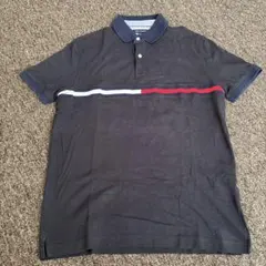 TOMMY HILFIGER ネイビー ポロシャツ L/G