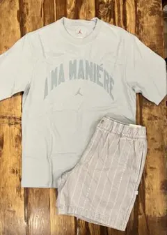 割引中 A MA MANIERE x JORDAN Tシャツ グレー M - メルカリ