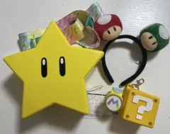 USJ マリオ ポップコーン パワーアップバンド はてなボックス カチューシャのサムネイル