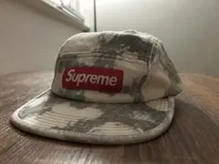 新品　Supreme Denim Camp Cap Bleached