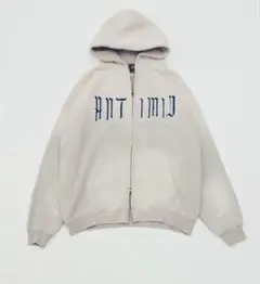 antimid PIGMENT LOGO ZIP HOODIE グレー ANTIMID PIGMENT LOGO ZIP HOODIE グレー