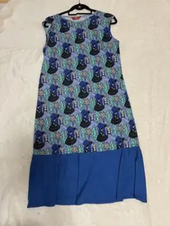 V&A ノースリーブ ひざ丈ワンピース 総柄