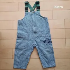 Little WEEKEND ストライプ オーバーオール