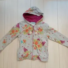 ハッカキッズ　パーカー　グレー　120