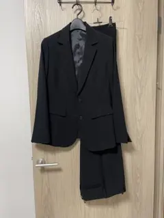 ブラックビジネススーツ スカートスーツ上下